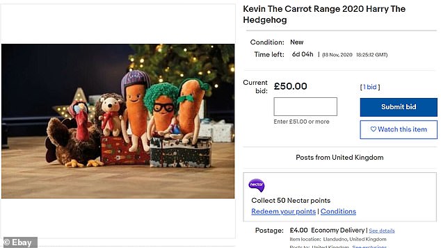 kevin the carrot 2020 ebay